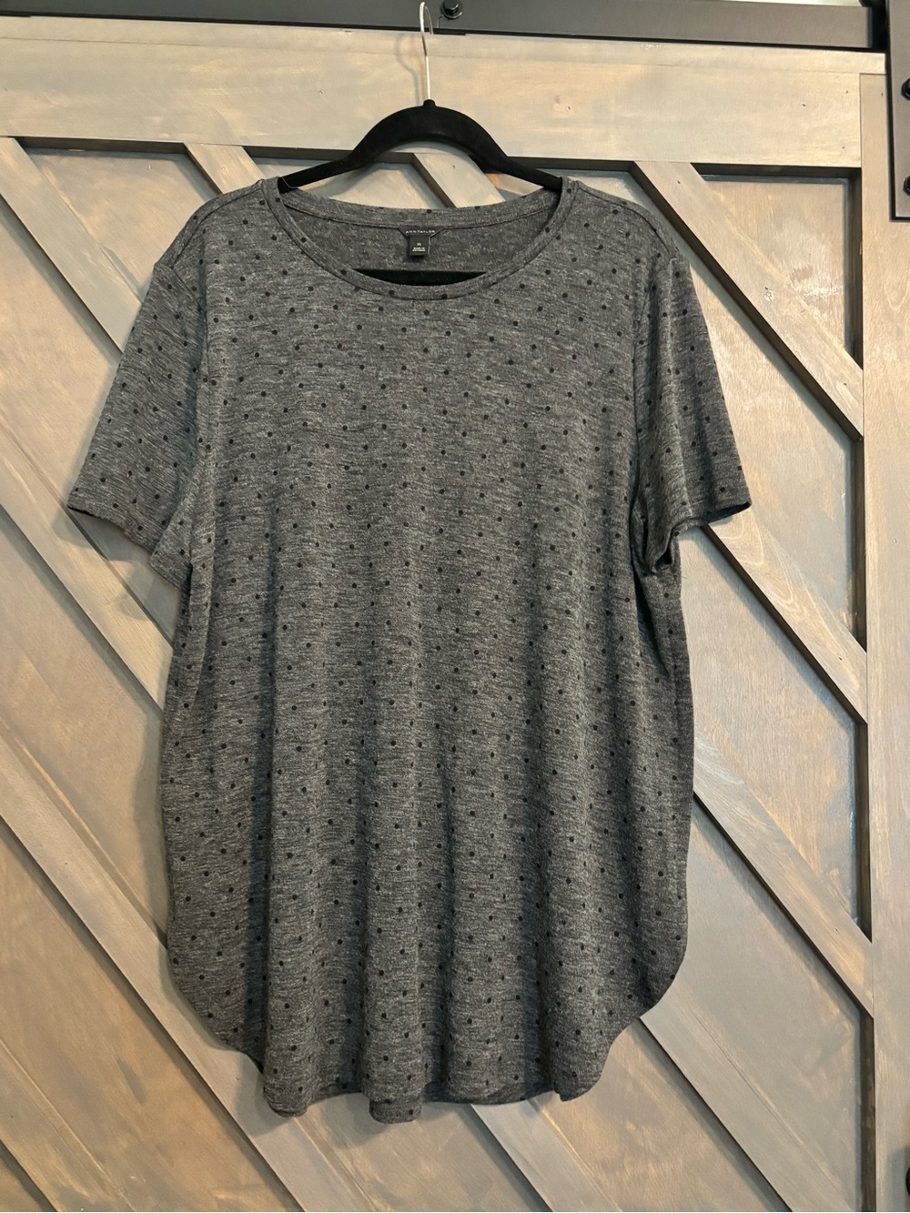 Ann Taylor Polka Dot Tunic Tee - size XL